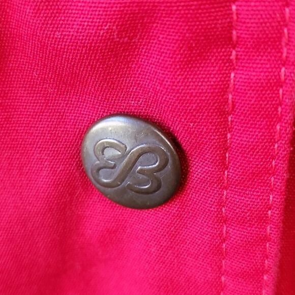 EDDIE BOUER RED JACKET, plaid lining. LOTS OS POCKETS, SIze Small Petite. - Picture 4 of 16